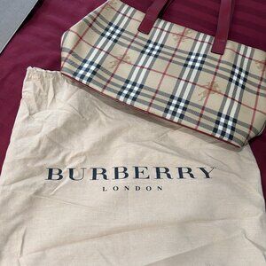 Burberry small haymarket tote